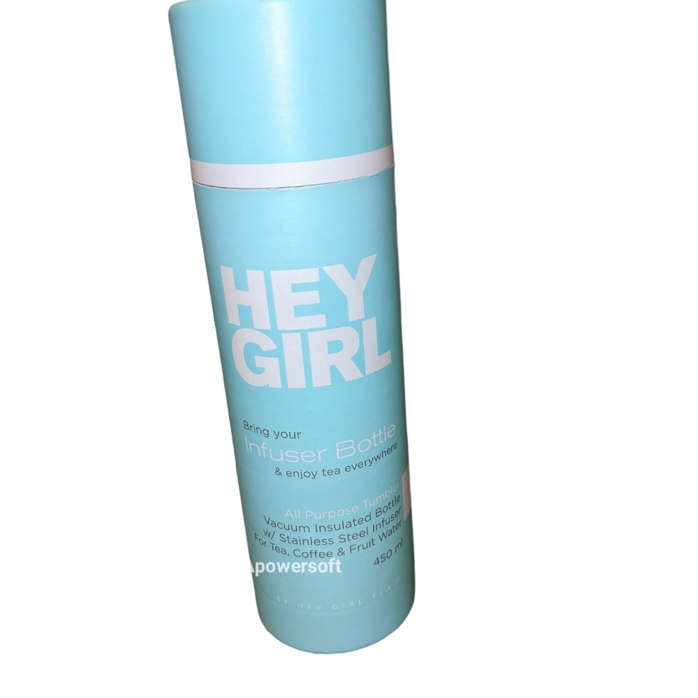 Hey Girl Mint Green Thermos- Vacuum Insulated Bottle